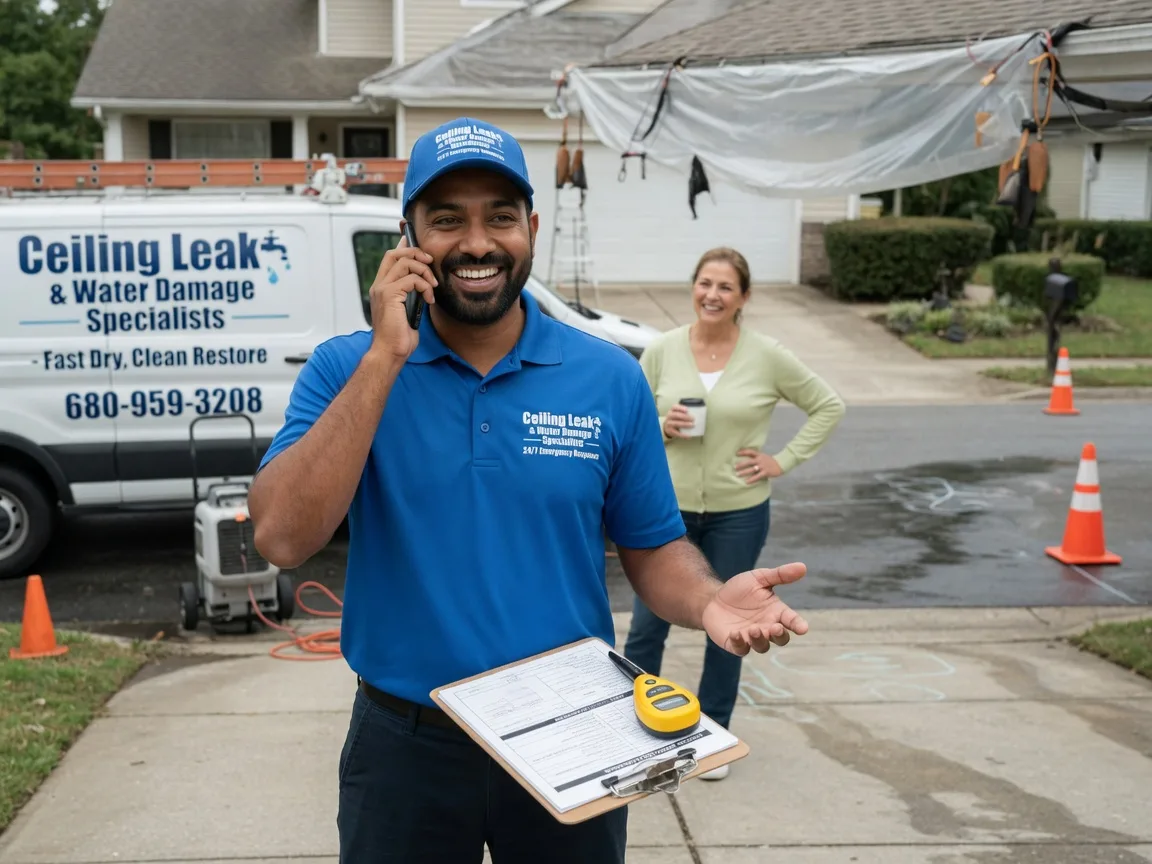 Ceiling Leak Cleanup Garita, NM FAQs